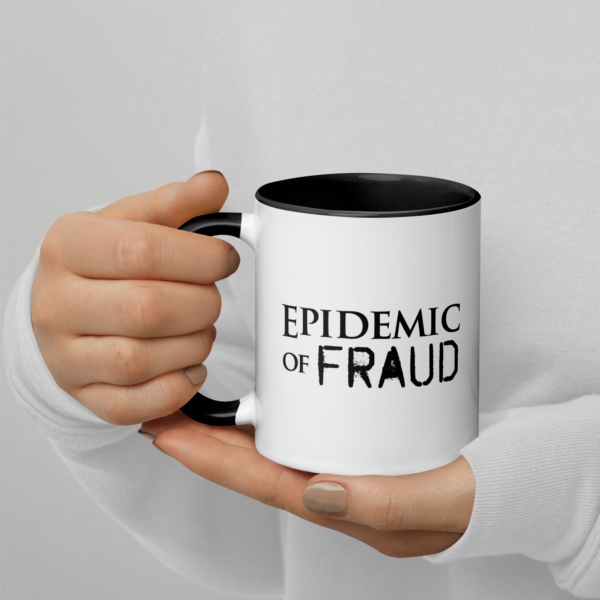 Epidemic of Fraud Mug with Color Inside - Image 2